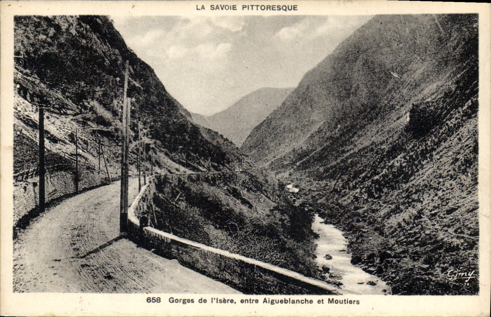CPA La Savoie Pittoresque Gorges de l'Isere entre Aigueblanche et Moutiers 