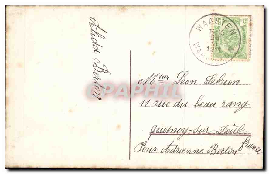 CPA Ste Catherine Femme — Rückseite