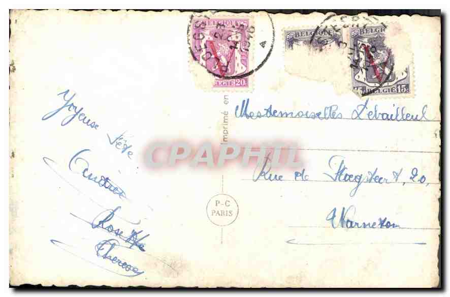 CPA Femme — Verso