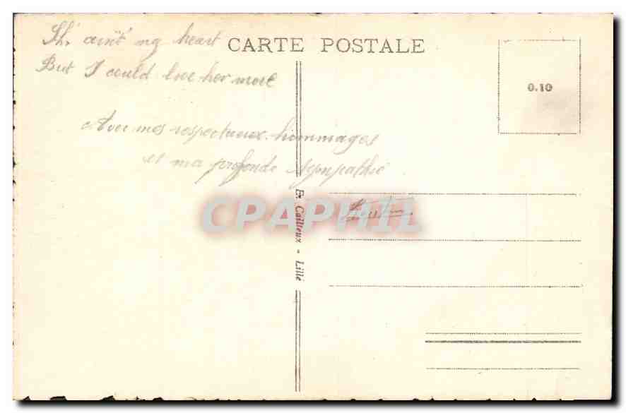 CPA La Vis est un Sommeil et qui pres de nous vient mourir ainsi tout change ainsi tout passe tout e — Rückseite