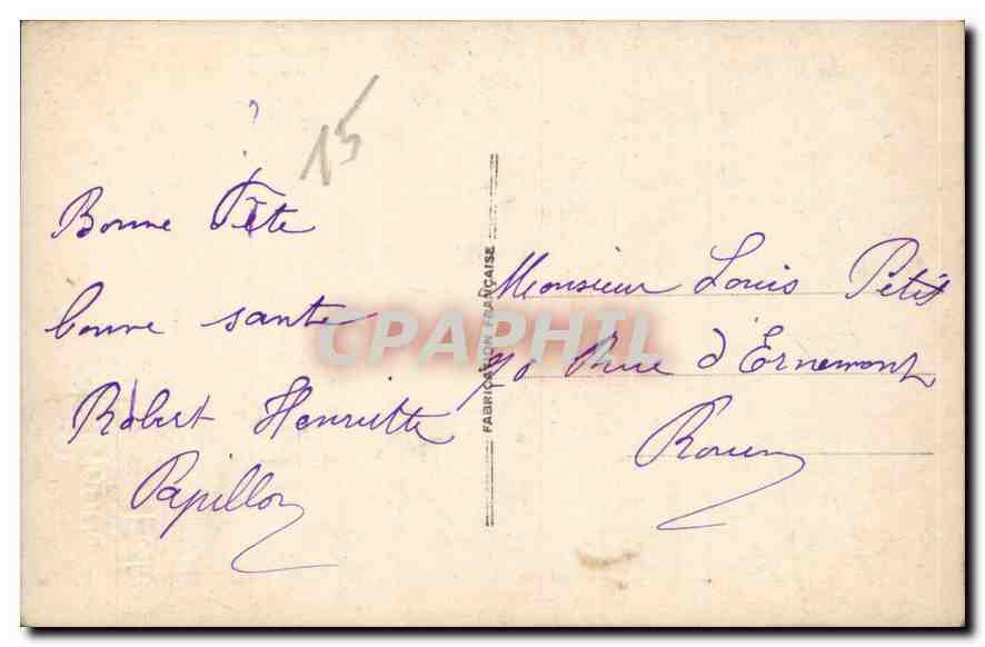 Jeune femme souriante — avec bouquet de roses — éditeur Papilloz, n° 3078 — Rückseite