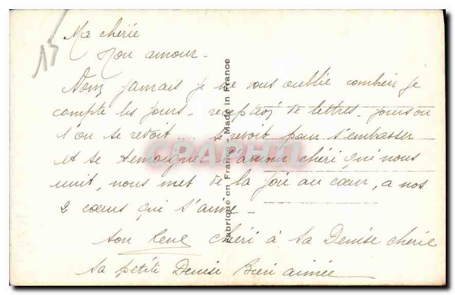 Couple amoureux — scène romantique — ARS 7517 — Verso