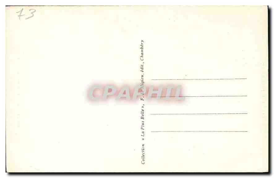 Savoie pittoresque — Pralognan — La Glière — Éditeur F. d'Aligien — Reverso