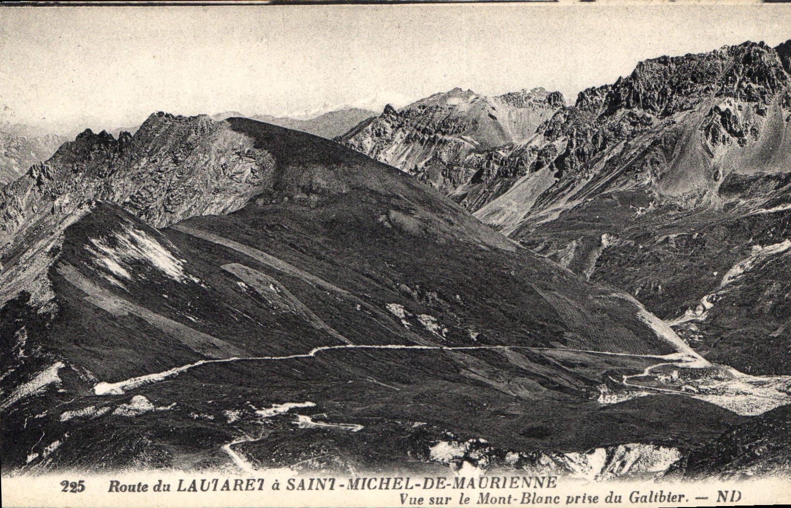 Vue sur le Mont-Blanc prise du Galtbier — Route du Lautaret à Saint-Michel-de-Maurienne
