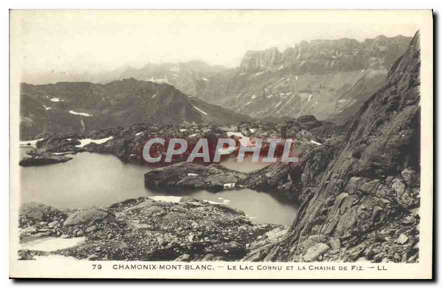 Chamonix-Mont-Blanc — Le Lac Cornu et la Chaîne de Fiz — F. Monnier, n°79