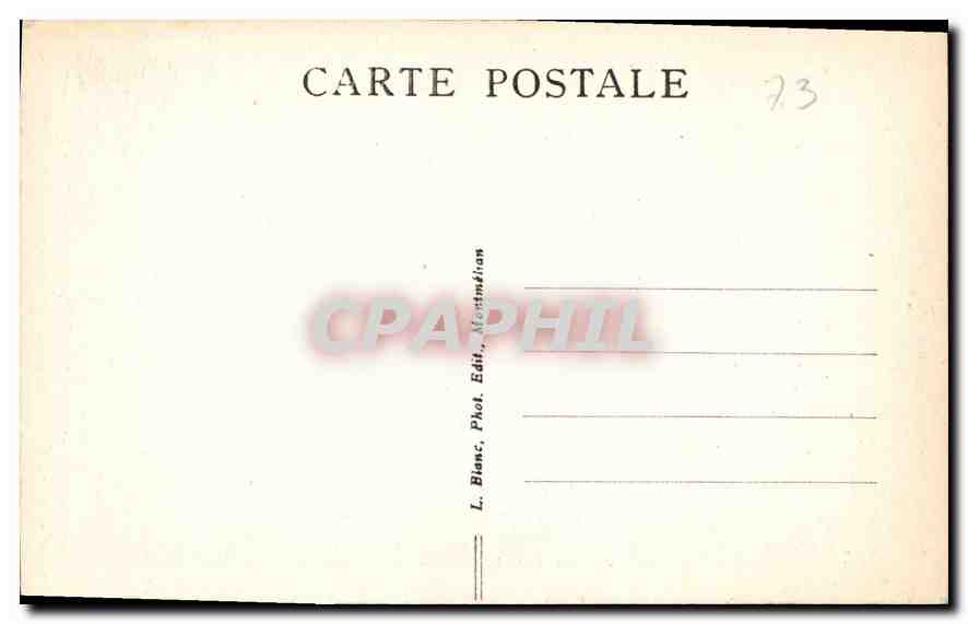 CPA Savoie Tourisme Environs de Chambery Challes les Eaux Croix du Nivolet en ciment arme  — Rückseite