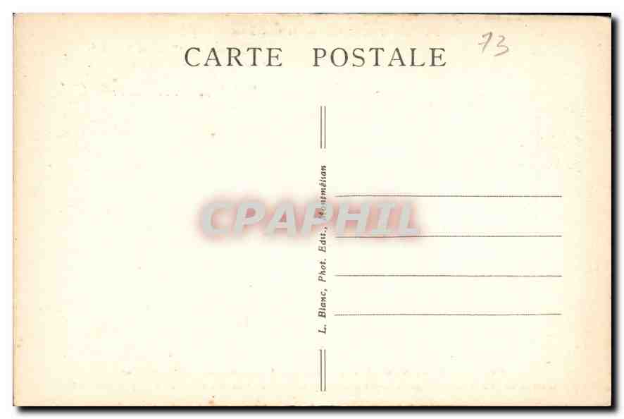 CPA Savoie Tourisme Aix les Bains Lamartine Le Lac Tresserve Stele Elevee a la memoire de Lamartine  — Rückseite