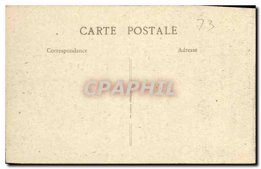 CPA Aix les Bains le Hall du Grand Cercle — Rückseite
