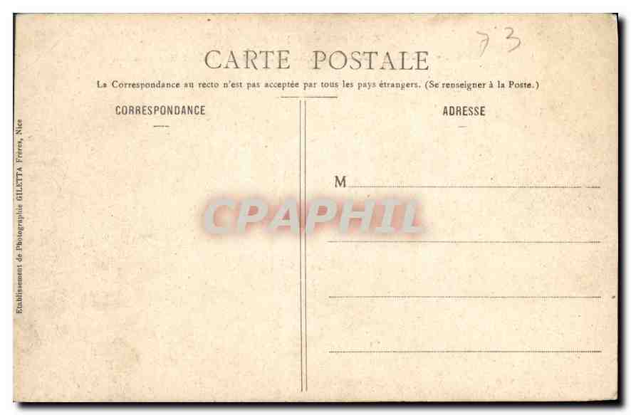 CPA Collection Artistique Aix les Bains vue generale et Hotel Bernascon  — Rückseite