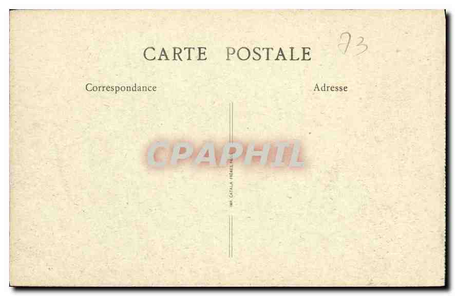 CPA La Savoie Aix les Bains vue generale et Hotel Mirabeau  — Verso