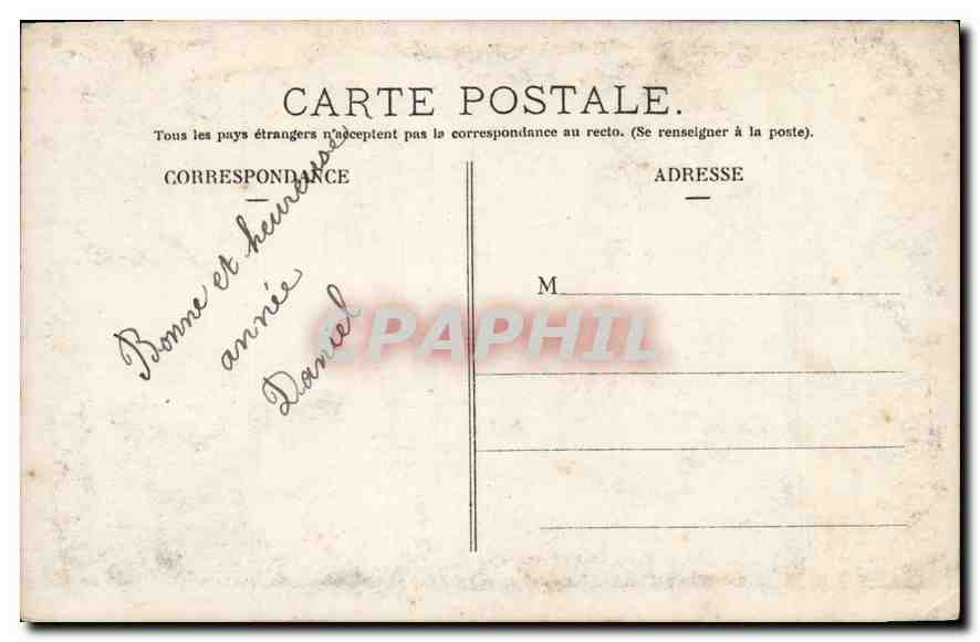 CPA Je Travaille Beaucou me porte tres bien et attends de vos nouvelles Enfant — Rückseite