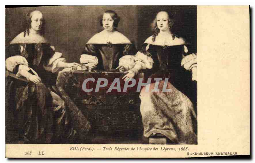 CPA Bol Ferd Trois Regentes de l'hospice des Lepreux Rijks Museum Amsterdam 