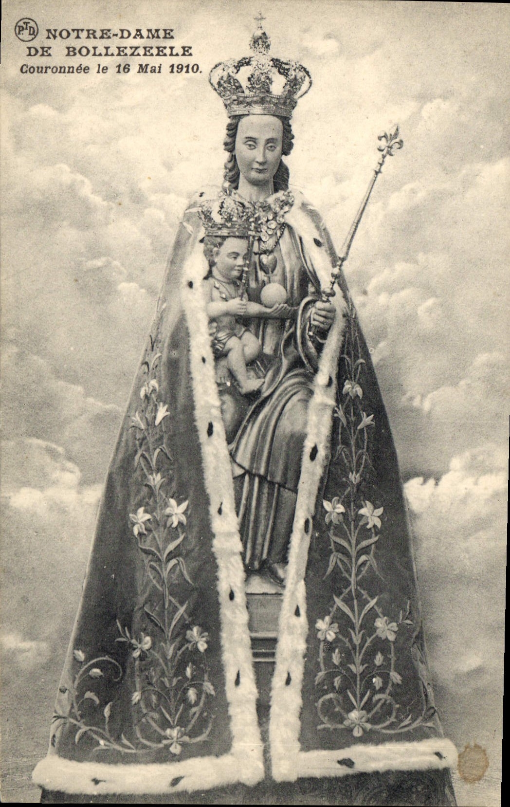 Notre-Dame de Bollezeele — Couronnée le 16 Mai 1910 — Édition Paul Troucq, Dunkerque