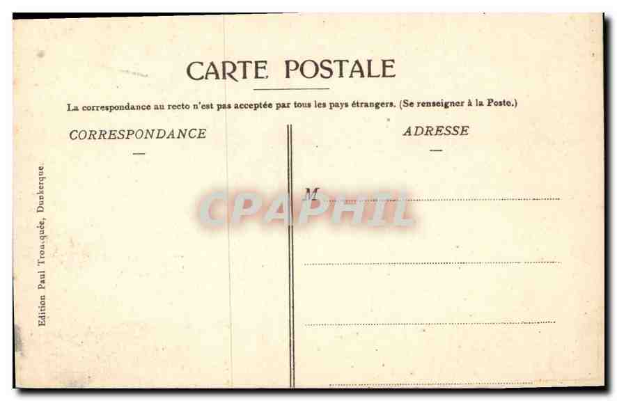 Notre-Dame de Bollezeele — Couronnée le 16 Mai 1910 — Édition Paul Troucq, Dunkerque — Rückseite