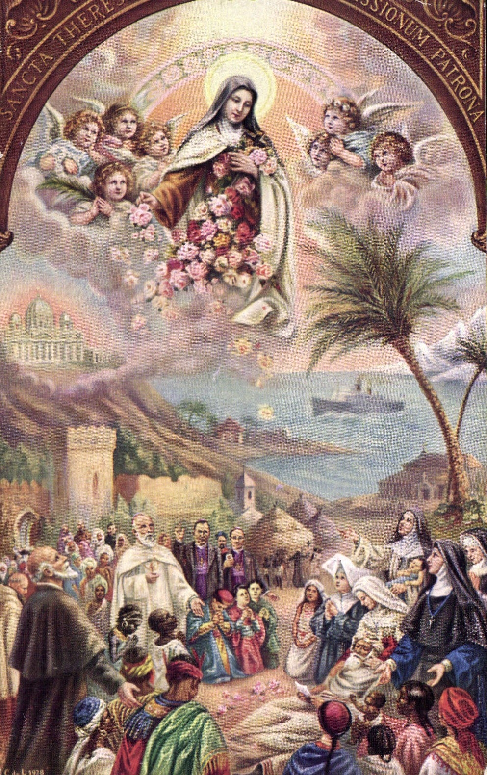 CPA Ste Therese de l'Enfant Jesus Patronne des Missions 