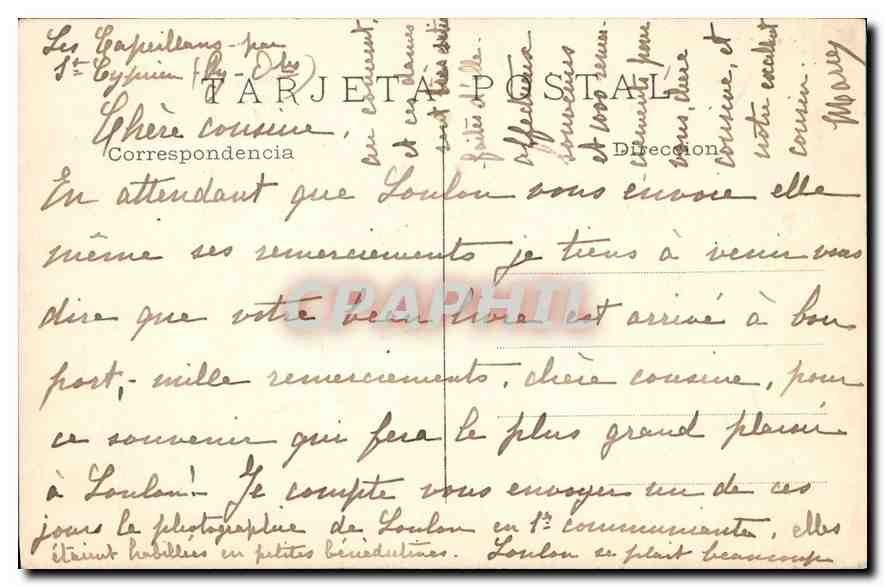 CPA N S de Los Desamparados Patrona de Valencia Reproluccion Autoriziala Cliche a garein  — Back