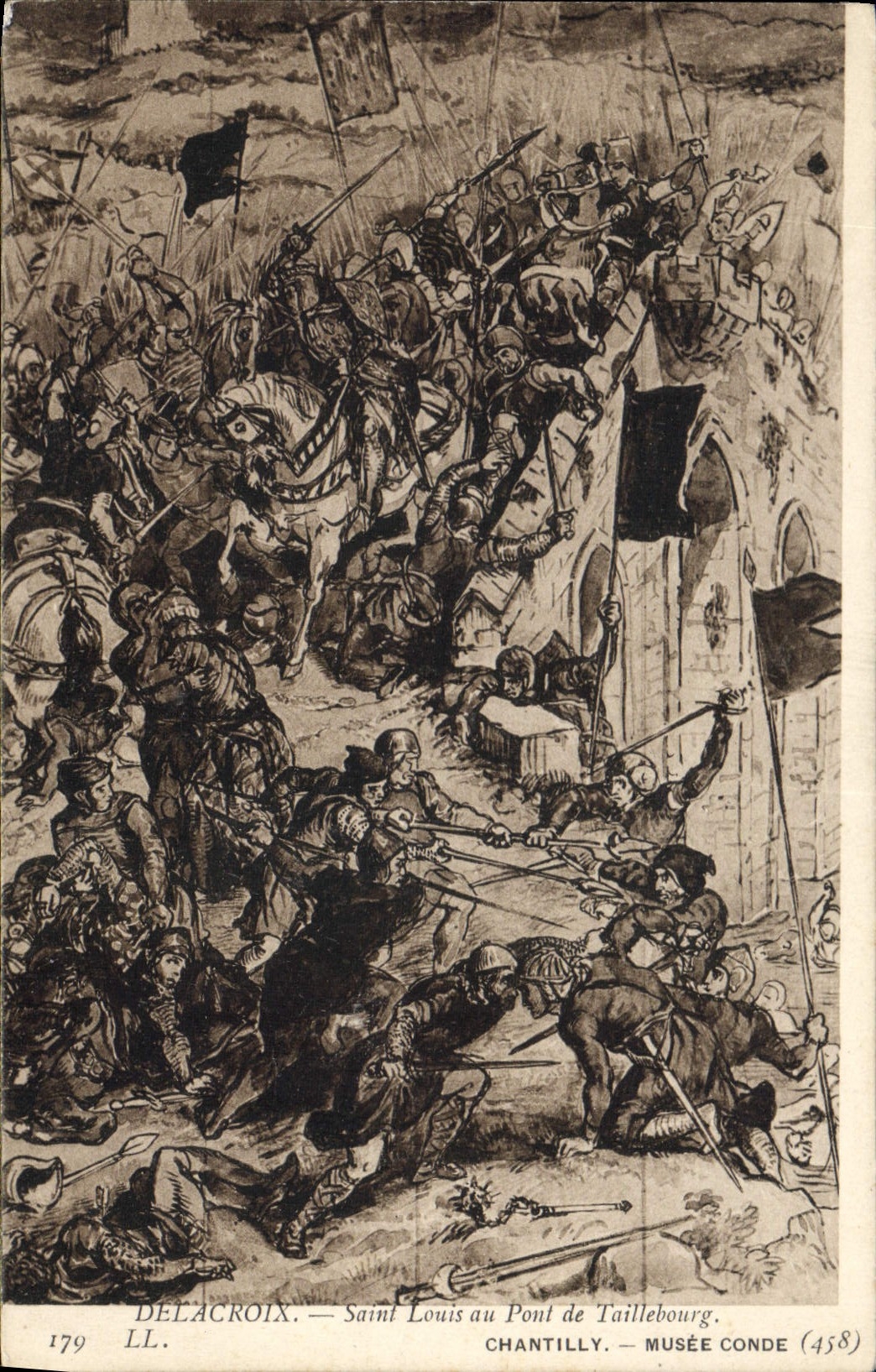 Saint Louis au Pont de Taillebourg — Delacroix — Musée Condé (458) — Chantilly