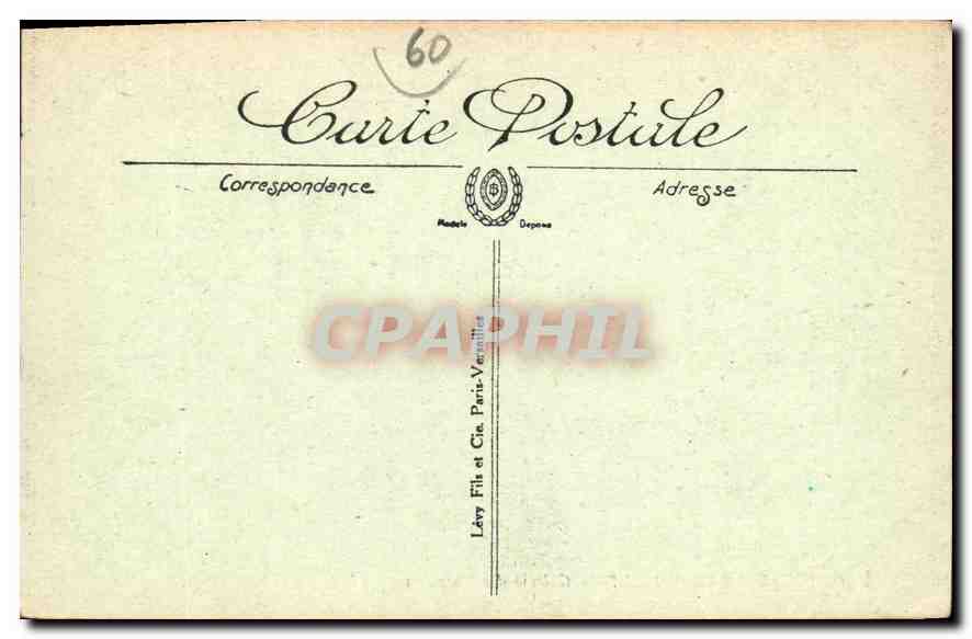 CPA Chateau de Chantilly Galerie des Batailles  — Rückseite