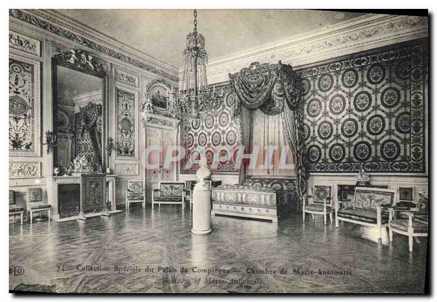 CPA Collection speciale du Palais de Compiegne Chambre de Marie Antoinette 