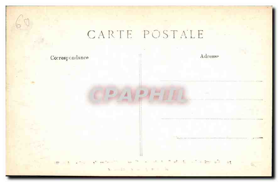 CPA Collection speciale du Palais de Compiegne Chambre de Marie Antoinette  — Verso