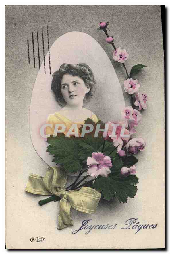 CPA Joyeuses Paques  Femme