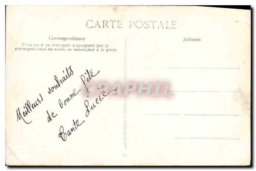 CPA Joyeuses Paques  Femme — Verso