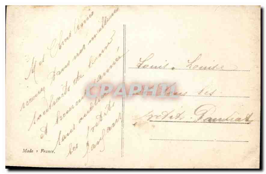 CPA Bonne Annee Femme — Back
