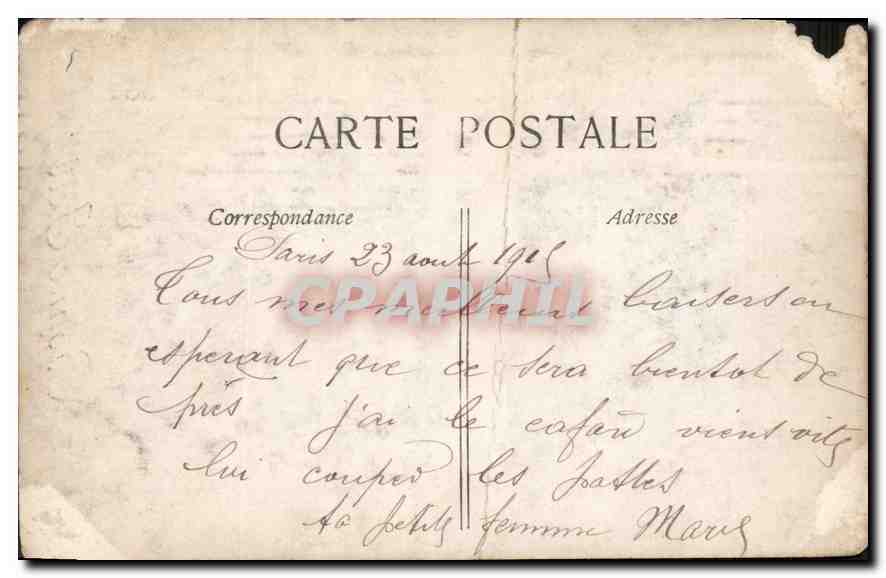 CPA Bonne Fete Femme — Rückseite