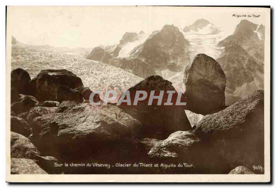 CPA Sur le Chemin du Vesevay Glacier du Trient et Aiguille du Tour 