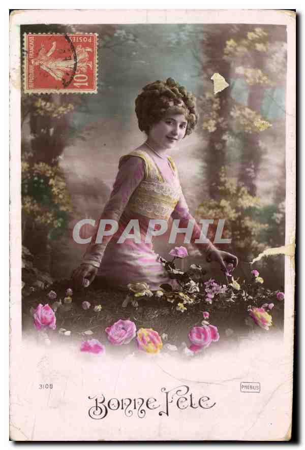 CPA Bonne Fete Femme