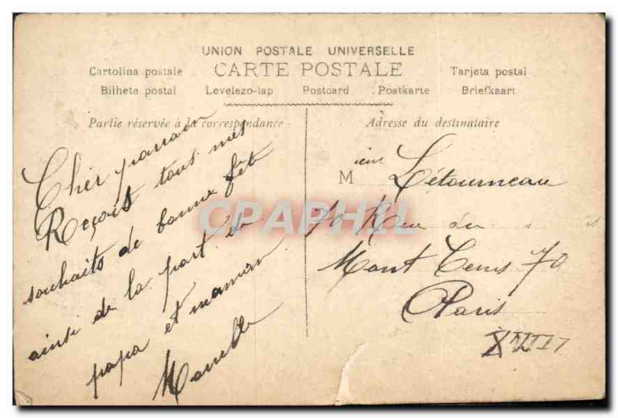 CPA Bonne Fete Femme — Back
