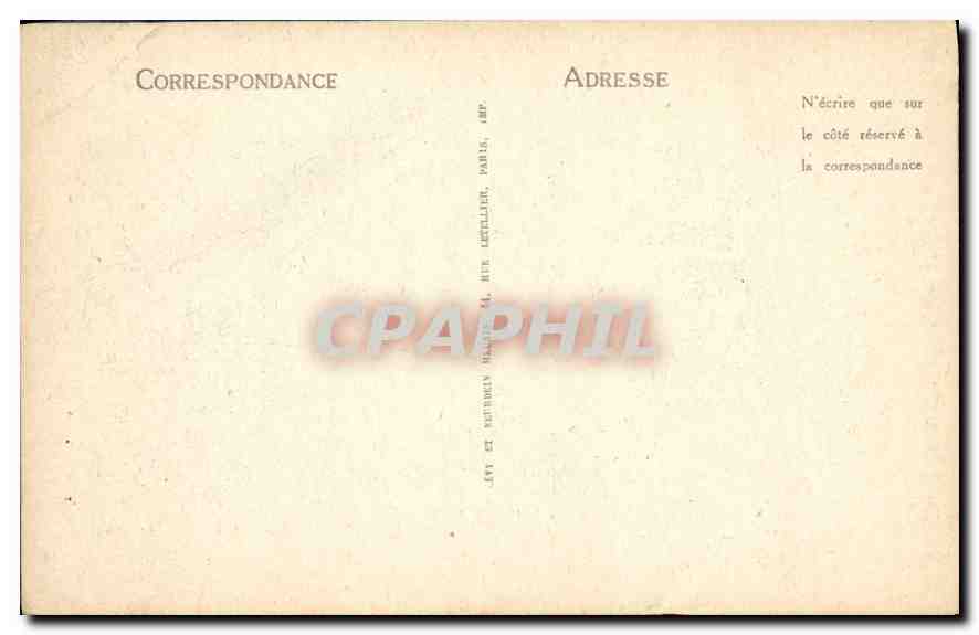 CPA En Provence la Tarasque  — Verso