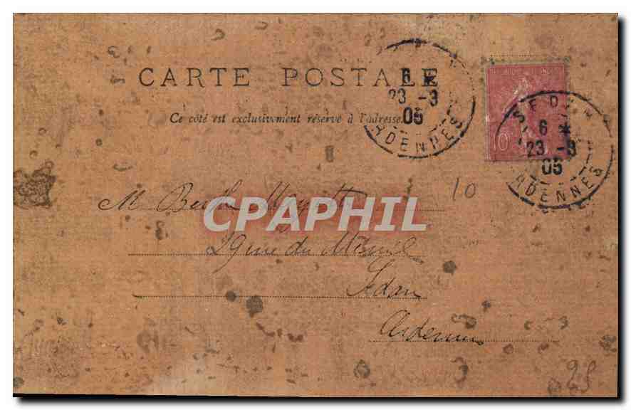 CPA Egypte Pharaon — Verso
