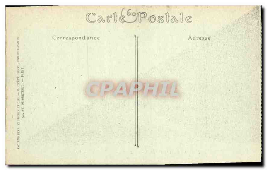 CPA Palais de Compiegne le Berceau de Napoleon I  — Rückseite