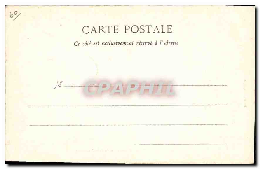 CPA Pierrefonds Chateau vu du Bois d'Haucourt  — Rückseite