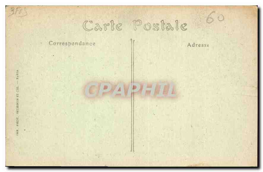 CPA Chateau de Pierrefonds Cote nord  — Rückseite