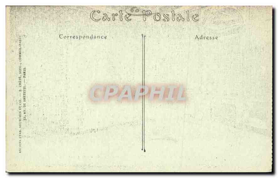 CPA Palais de Compiegne Chambre a coucher de L'Empereur  — Rückseite