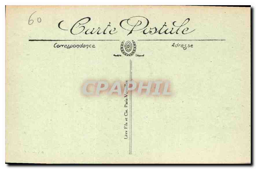 CPA Pierrefonds le Chateau le Beffroy  — Verso