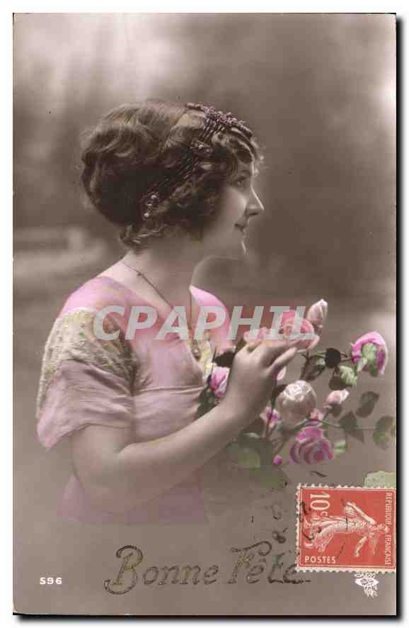 CPA Bonne Fete Femme