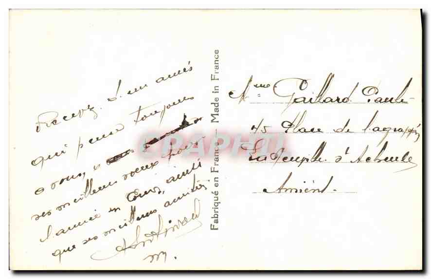 CPA Bonne Annee Femme — Back