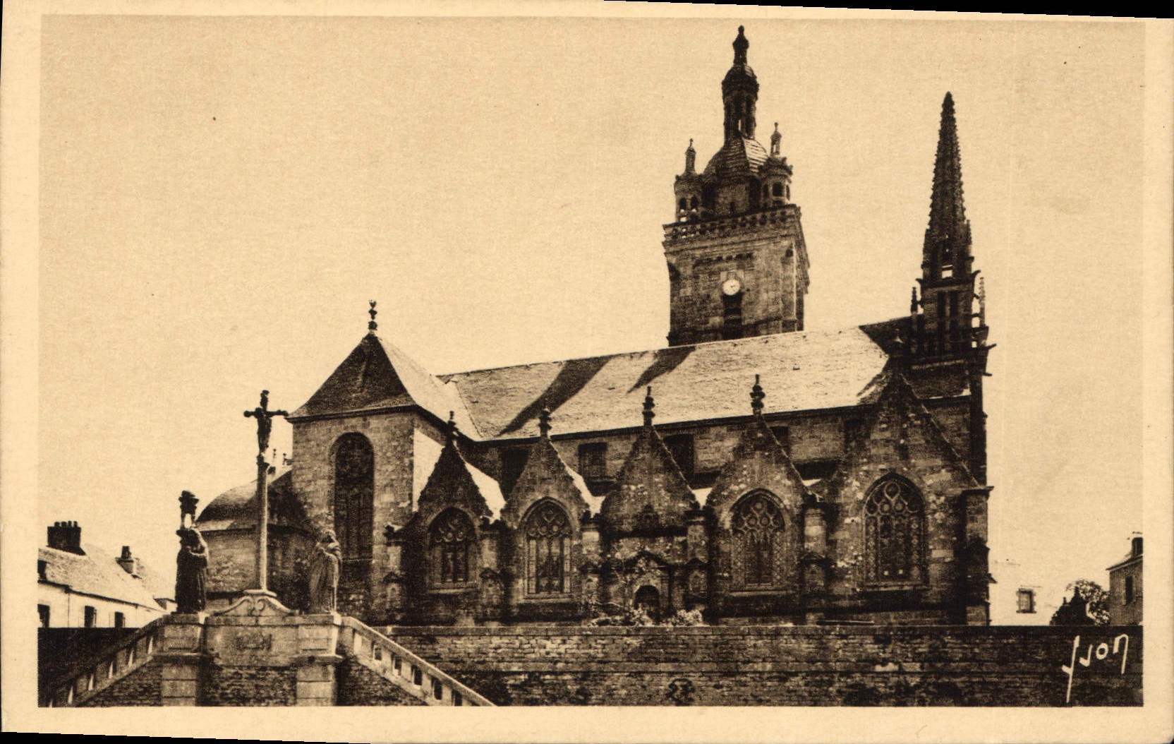 CPA Bretagne Saint Thecognnec Finistere l'Eglise 