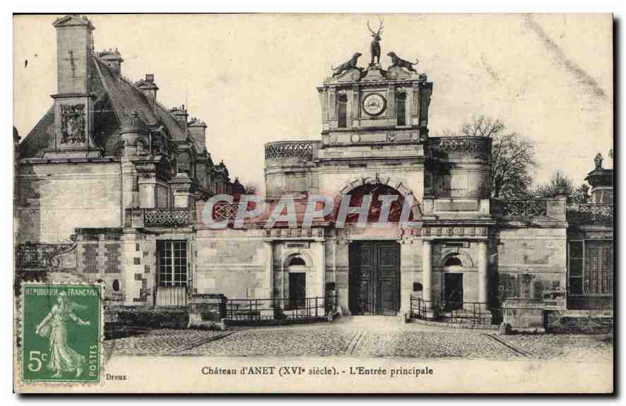 CPA Chateau d'Anet L'Entree principale 