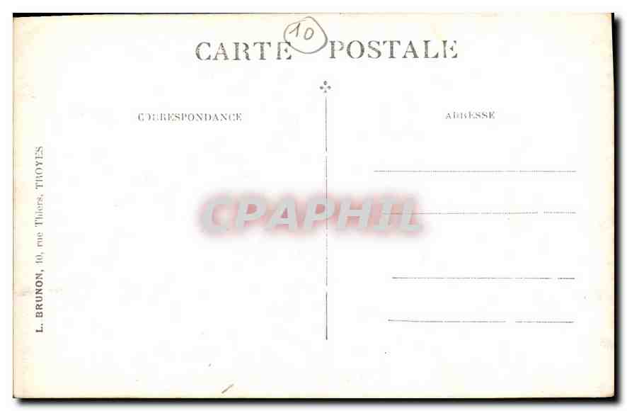 Scène de rivière — bateaux au bord de l'eau — éditeur C. Cat, n° de série non visible — Verso