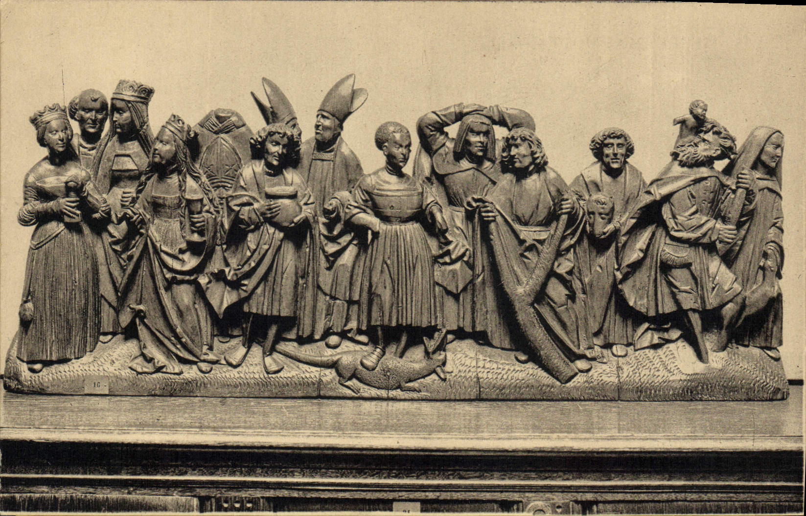 CPA Musee Marmottan Institut de France Rue Louis Boilly Sculpture sur Bois Ecole Franconienne 