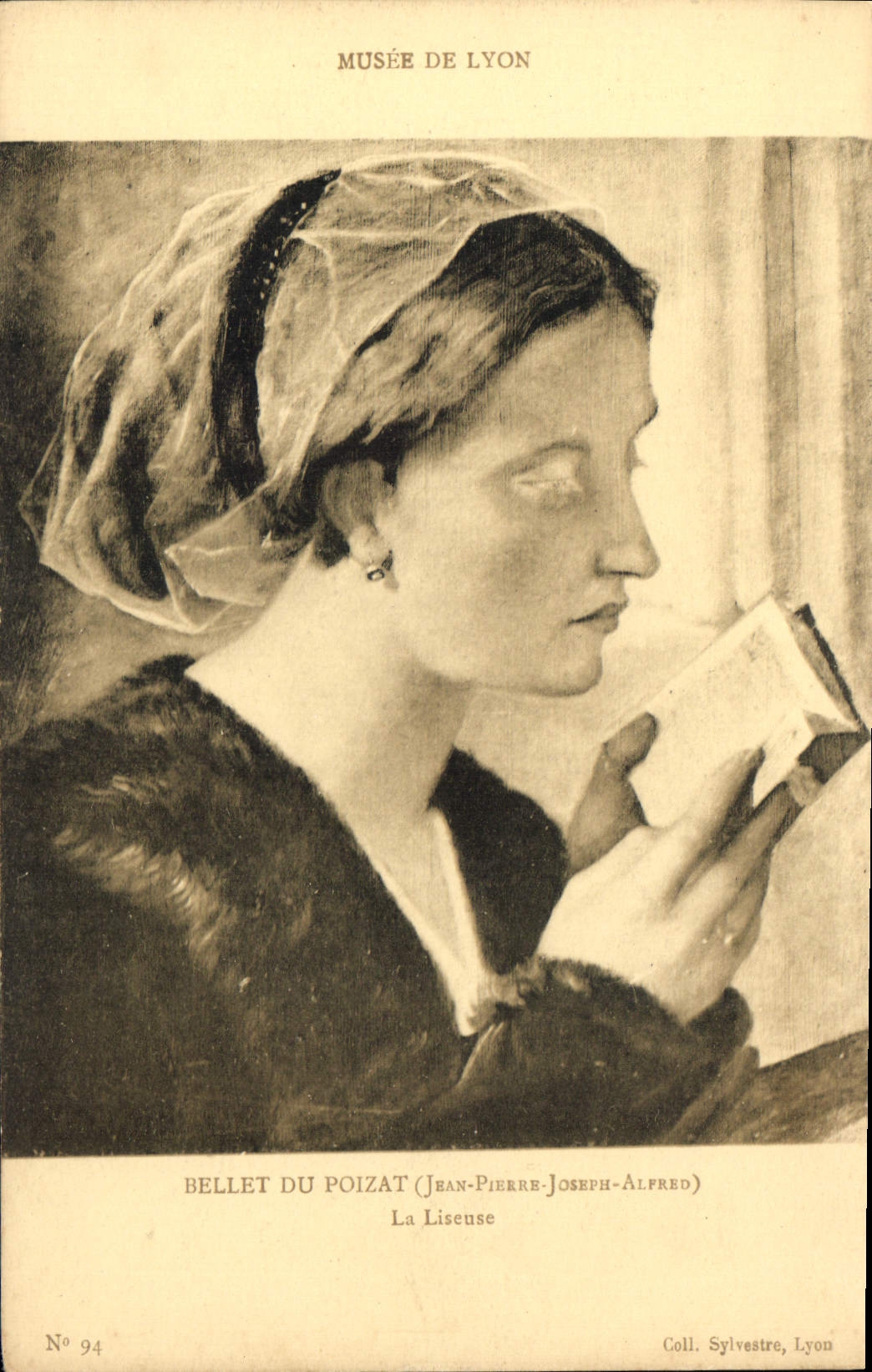 CPA Musee de Lyon Bellet du Poizat Juan Pierre La Liseuse 