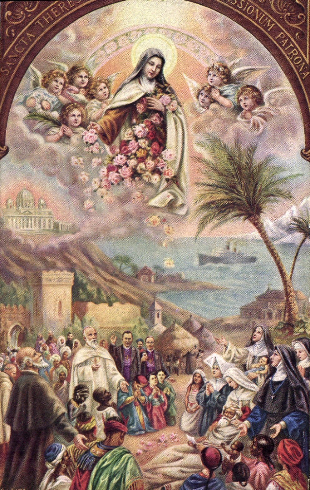 CPA St Therese de l'Enfant Jesus Patronne des Missions 