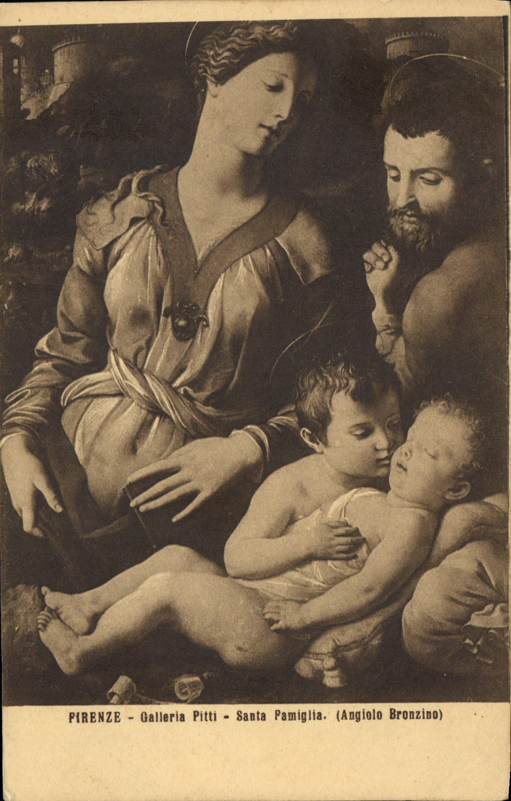 CPA Firenze Galleria Pitti Santa Pimiglla Angiele Bronzino 
