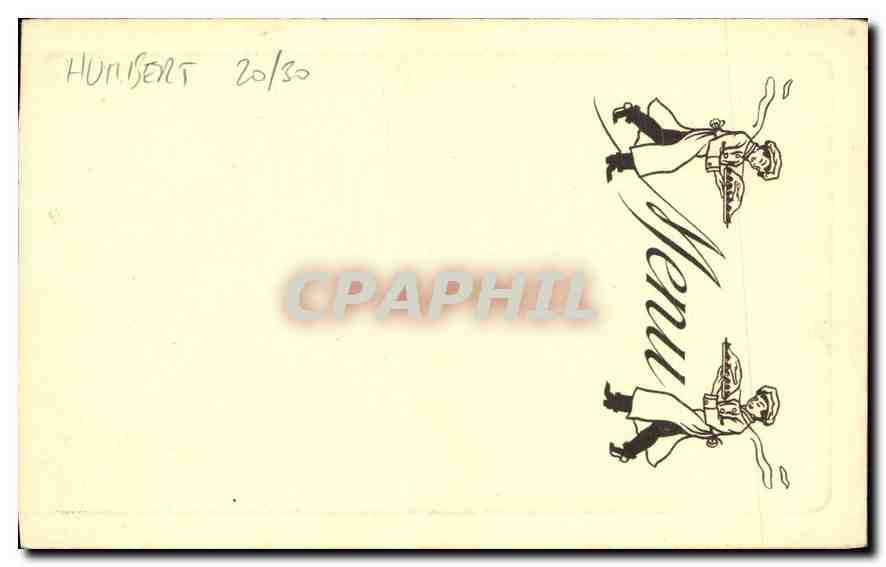 CPA Humbert Ferdinand Fin de Pormenade Ane Mule — Verso