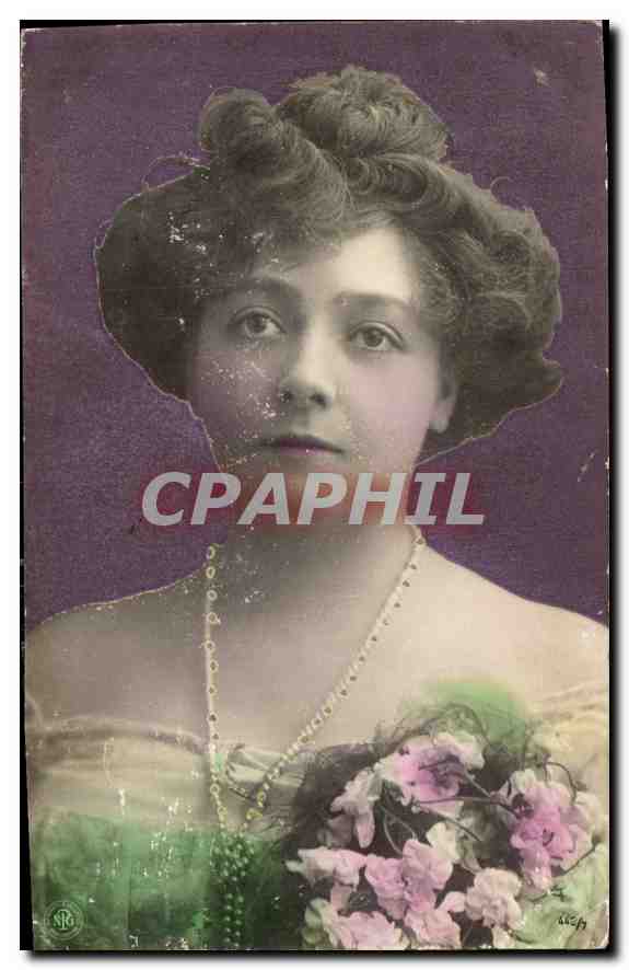 Portrait d'une femme — époque 1900 — éditeur SRG, n° 4454