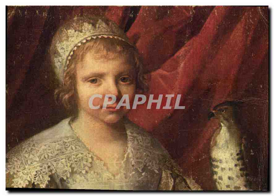 Philippe de Champaigne — La fillette au faucon (détail) — Édité par le Comité National de l'Enfance